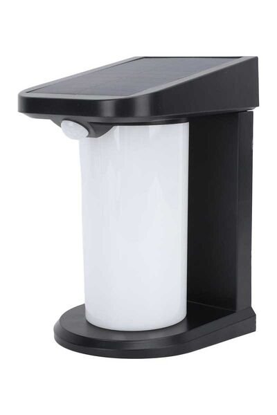 Ack Ag60-04851 127mmx105mmx179mm Dımlı Ip54 Sıyah Solar Led Duvar Aplıgı