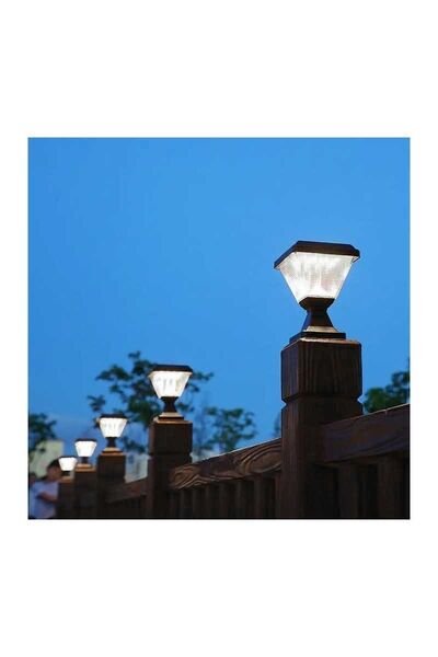 ACK AG60-06801 3000K Günışığı Kare Solar Led Bahçe Armatürü